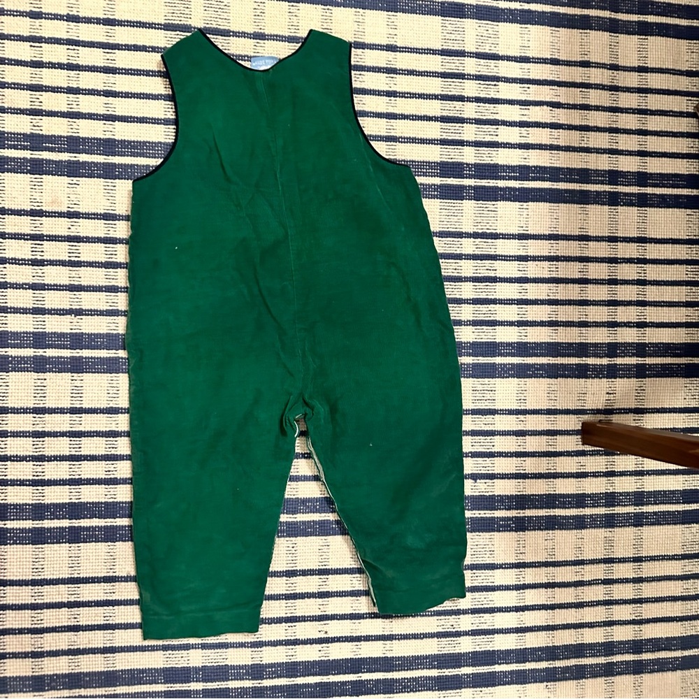 Bella Bliss green corduroy overalls - size 18 months